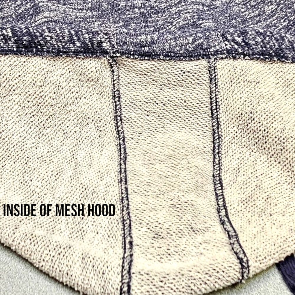 MOSSIMO UNISEX Blue & White Hooded Pullover Size M (Oversized) - Picture 9 of 11